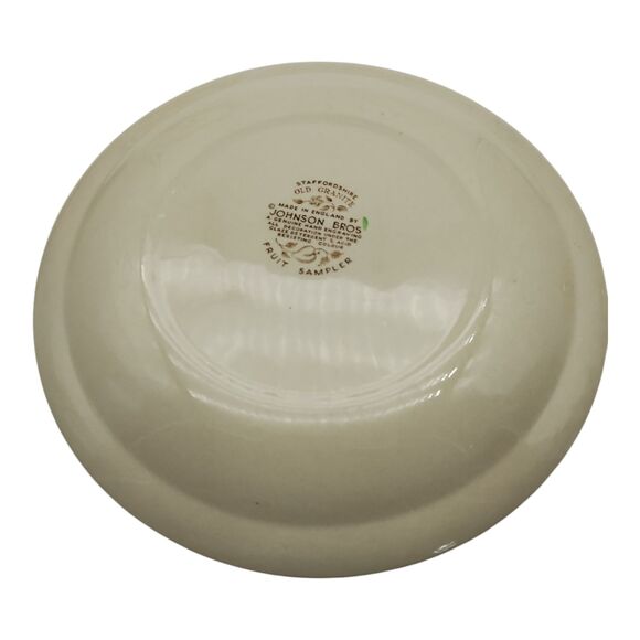 Set of 3 Johnson Brothers Fruit Sampler Old Granite 10” Dinner Plates England - Picture 4 of 5